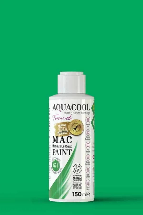 Aquacool Trend MAC Boya  - 150ml - 671 Kuzey Yeşili