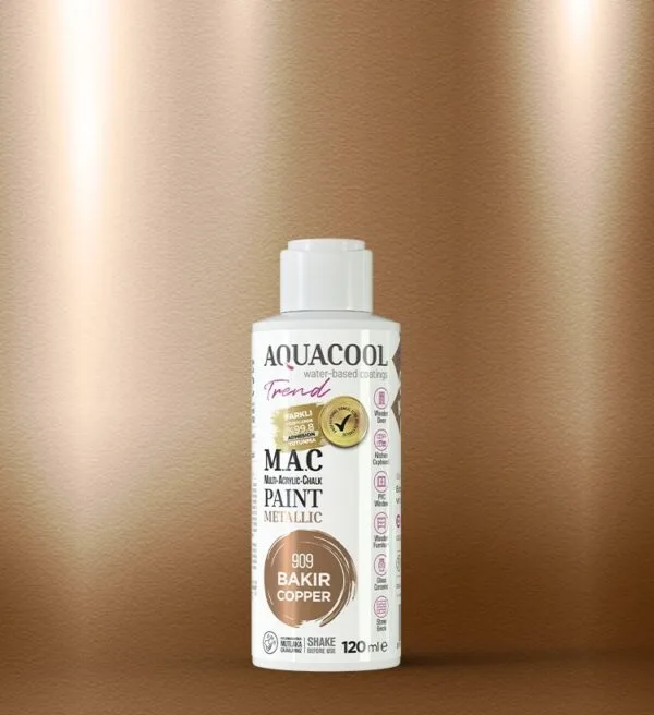 Aquacool Trend MAC boya metalik 909 Bakır 120ml