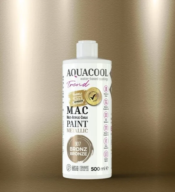 Aquacool Trend MAC boya metalik 907 Bronz 500 ml