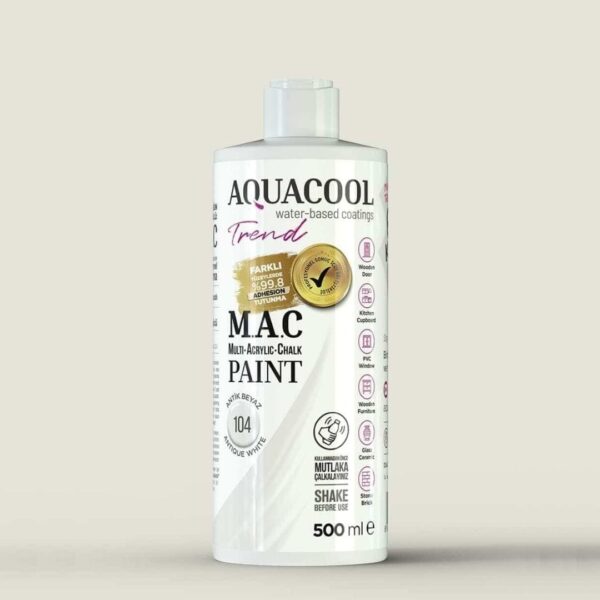 Aquacool Trend MAC Boya 104 Antik Beyaz 500ml