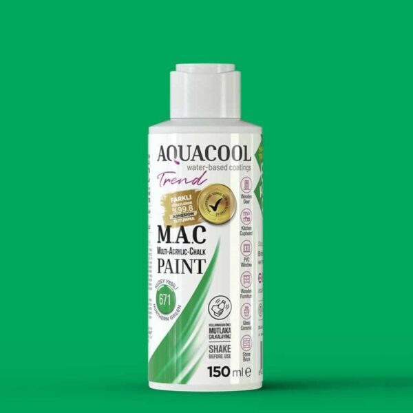 Aquacool Trend MAC Boya 150ml 671 Kuzey Yeşili