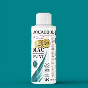 Aquacool Trend MAC Boya 150ml 741 Turkuaz (Su Bazlı)