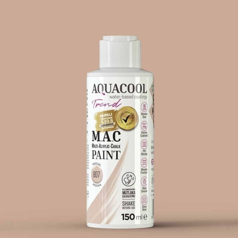 Aquacool Trend MAC Boya 150ml 807 Mocha (Su Bazlı Boya)
