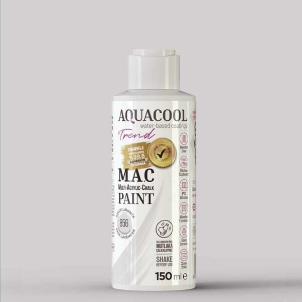 Aquacool Trend MAC Boya 150ml 856 Soluk Lavanta (Su Bazlı)