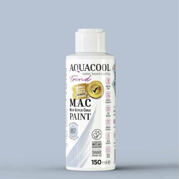 Aquacool Trend MAC Boya 150ml 857 Açık Kayrak (Su Bazlı Boya)