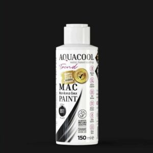 Aquacool Trend MAC Boya 891 Siyah 150ml (Su Bazlı)