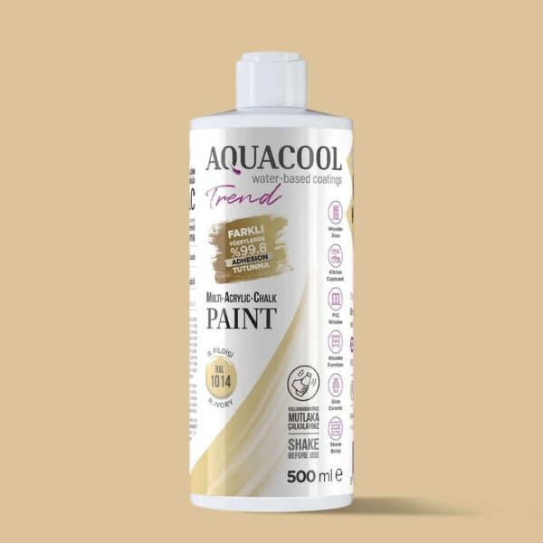 Su Bazlı Aquacool Trend MAC Boya RAL 1014 R. Fildişi - 500 ml