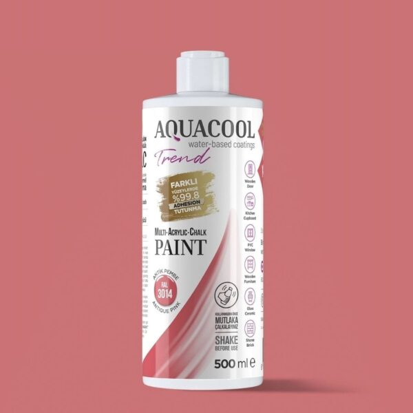 Su Bazlı Aquacool Trend MAC Boya RAL 3014 Antik Pembe - 500 ml