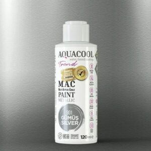 Aquacool Trend Metalik Boya 901 Gümüş 120ml