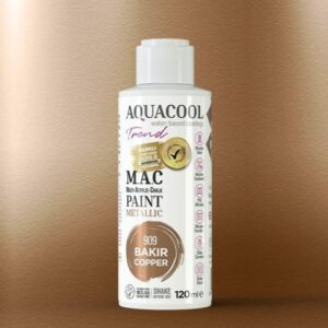 Aquacool Trend Metalik Boya 909 Bakır 120ml