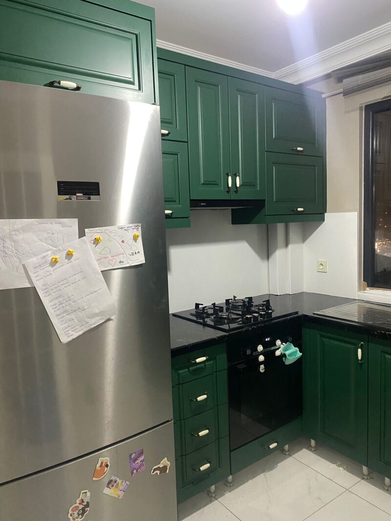 Aquacool RAL 6028 Çam yeşili ile boyanmış dolap