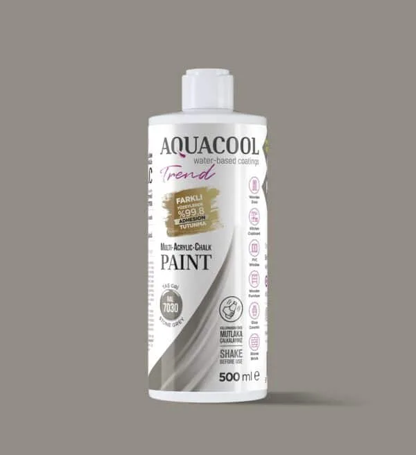 Aquacool Trend MAC Boya RAL Serisi 7030 taş gri 500ml