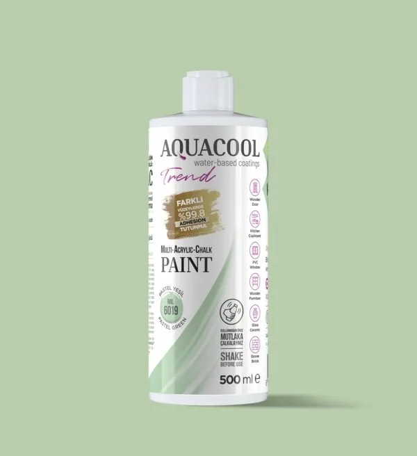 Aquacool Trend MAC Boya RAL Serisi 6019 Pastel yeşil 500ml