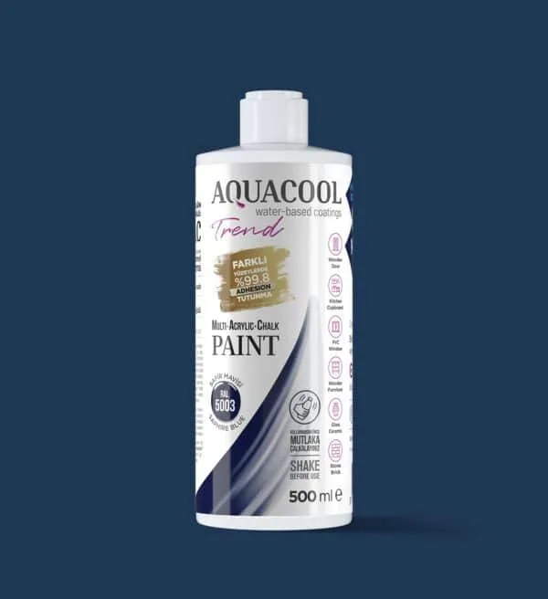 Aquacool Trend MAC Boya RAL Serisi 5003 Safir mavisi 500ml