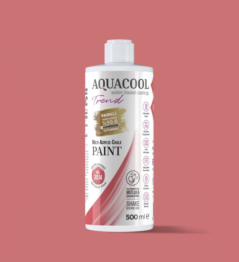 Aquacool Trend MAC Boya RAL Serisi 3014 antik pembe 500ml