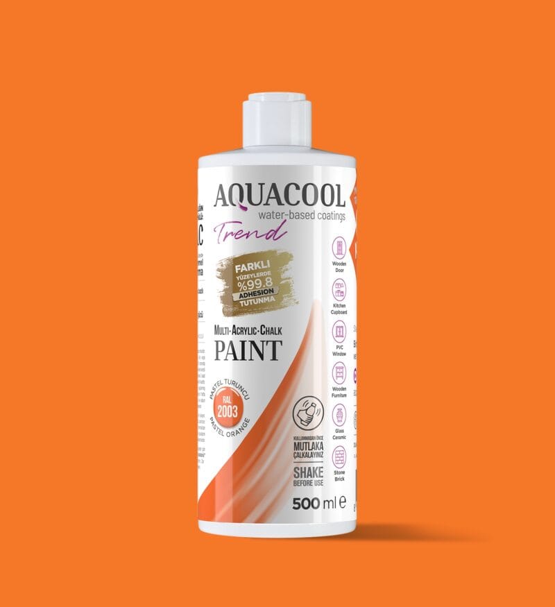 Aquacool Trend MAC Boya RAL Serisi 2003 Pastel Turuncu 500ml