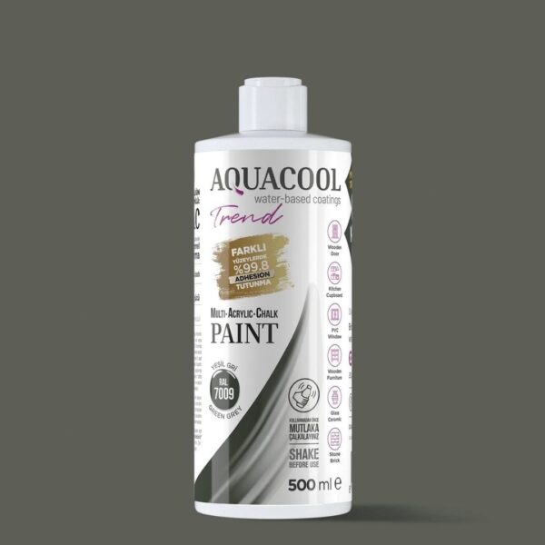 Aquacool Trend MAC Boya RAL 7009 Yeşil Gri renk seçeneği - 500 ml ambalajı