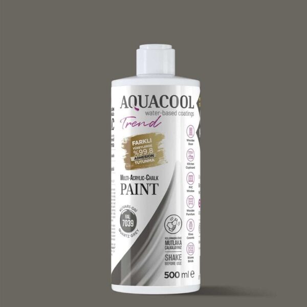 Aquacool Trend MAC Boya RAL 7039 Kuvars Gri - 500 ml (Su Bazlı)