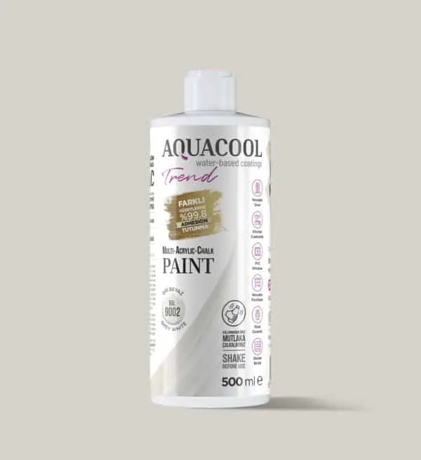 Aquacool Trend MAC Boya RAL Serisi 9002 Gri beyaz 500ml