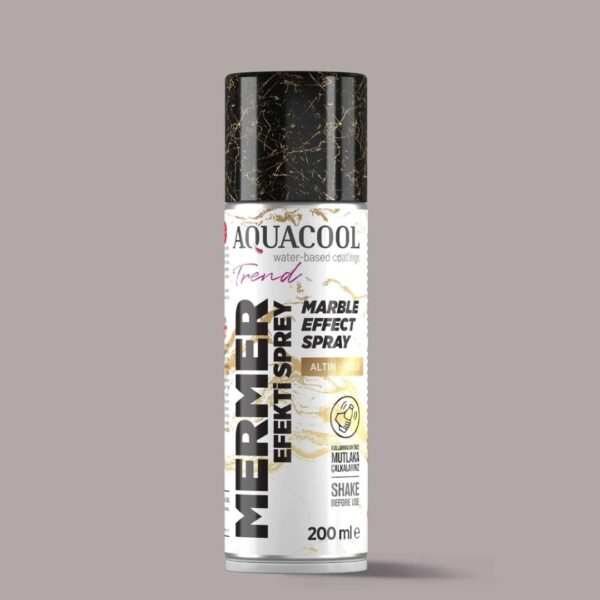 Aquacool Trend Mermer Efekt Spreyi Altın Gold 200ml