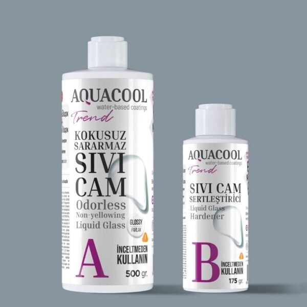 aquacool trend sıvı cam parlak 500 gr