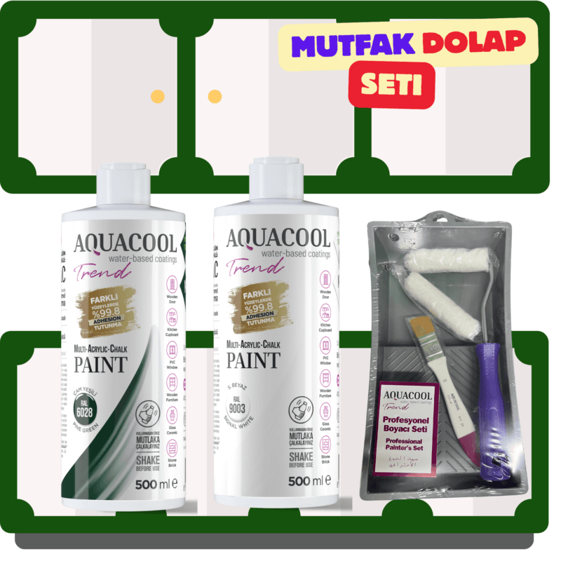 aquacool mutfak boyama seti